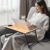 Xjskkaa Portable Laptop Stand with Tray for Reading in Bed,