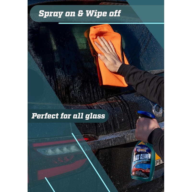 Gliptone Streak Free Glass and Window Cleaner, Ready-To-Use with Anti