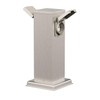 ledscom.de ledscom.de Garten Steckdosens?ule Polly f1r au?en, IP44, 2-Fach, Edelstahl,