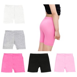 BOOPH Girls Dance Shorts Bike Short for Underdress 2-3T Multicolor 5 Pack