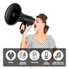 MGROLX Bluetooth Megaphone Bullhorn, 50Watt Loud Speaker w/Rechargeable Battery, Built-in