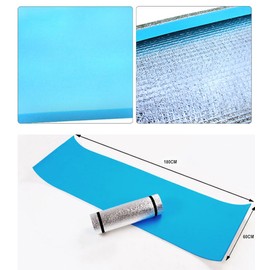 Hi Suyi 1 Person Foldable Outdoor Moisture-Proof Pad Aluminium Coating Mattress Beach Camping Mat