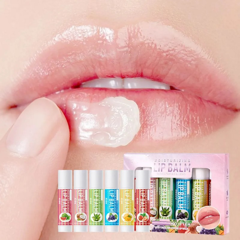 Set De Bálsamo Labial Con Sabor A Fruta Bálsamo Labial