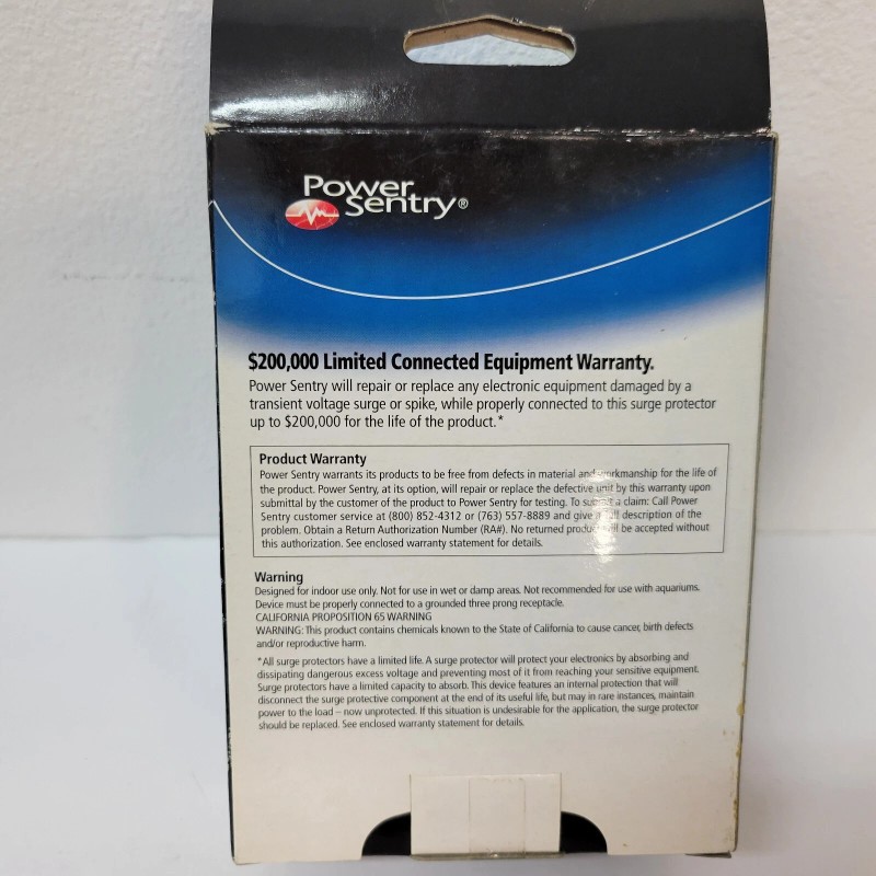 Sentry Power Sentry 5 Outlet Surge Protector Home Electronics Power