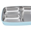 Thermal Insulation Bento Lunch Box 3 Grids Leakproof 304 Stainless