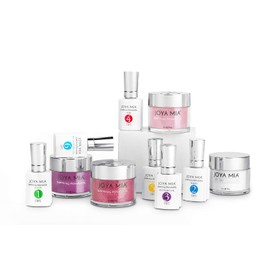 Joya Mia Beautiful Dipping Powder Starter Kit Powders,Top,Base,Activator,Bond,Vitamin Oil,Brush Saver (DPSK-030)