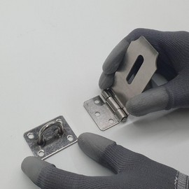3-inch Stainless Steel Hasp Lock and Catch Hinge 2ea