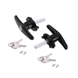 ACROPIX 2 Set ONLY RIGHT Truck Cap Locking T-Handles for Pickup Truck Cap Camper Shell T-Handles Lock W/ 2 Key Bolt of Truck Caps Camper Tops Blind Mount Locking T-Handle Car Parts