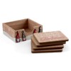 SiL Interiors Have a Merry Gonkmas Wooden Coaster Set -