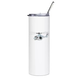 Bell UH-1Y Venom Stainless Steel Water Tumbler with straw - 20oz.