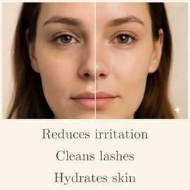 DERMORE Tea Tree Eyelid Cleansing Wipes | 50 Individually Wrapped Wipes | Refreshing Cleanse & Gentle Daily Eyelid Hygiene | Tea Tree Oil Eyelid Cleanser | Gentle Eye Care Solution