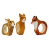 your castle Set of 3 Napkin Rings, Forest Animals: Deer,