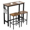 Finnhomy Bar Table Set, 39.3" Pub Table High Top Table,