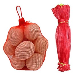 Ianulus Reusable Net Bag, 200 Pieces Nylon Mesh Vegetable Net Bag, Fruit and Vegetable Packaging Net, for Egg Net Bag, Fruit Net Bag, Nuts, Groceries, Fruit and Vegetable Planting Protection