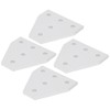 203040 T Shape Joining Plate Aluminium Alloy 5‑Hole Joint Bracket
