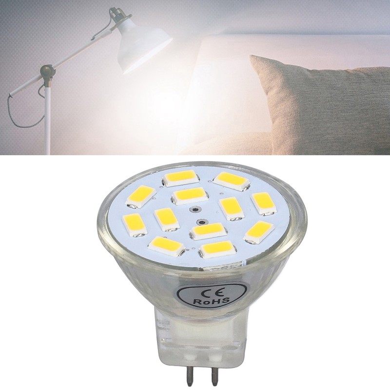 4PCS MR11 12LED Light Bulb 4W 400LM Double Pin Base