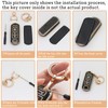WSAuto Key Fob Cover Compatible with llssbt, A-Black