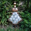 COOZZYHOUR Angel Solar Lights Garden Stake Outdoor-38Inch Metal&Glass Solar Angel