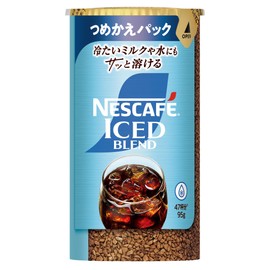 Nescafe Ice Blend Eco & System Pack 95g, Refill, Black, Regular Soluble Coffee