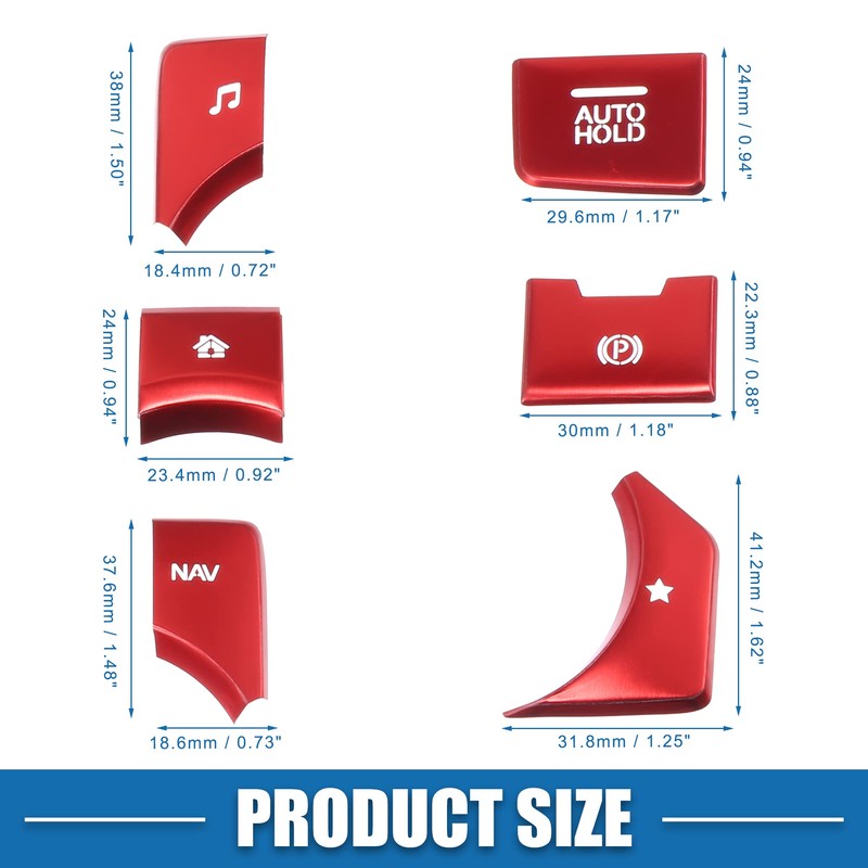 X AUTOHAUX 7 Set Centre Console Switch Panel for Mazda