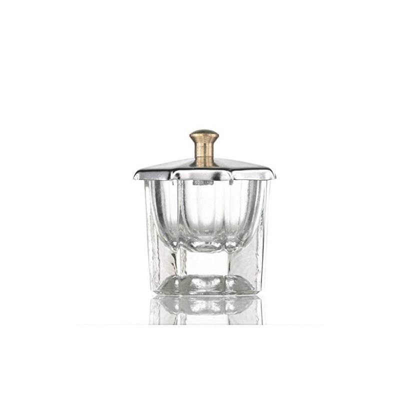 Glass Dappen Dish with cover