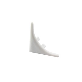 Cover Rail for Bathtub Sink with Sealing Lip PVC White End Cap PVC