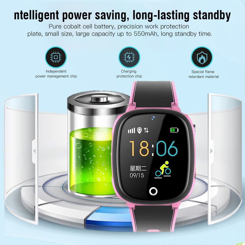 Kid Smartwatch Boys Girls Waterproof Camera GPs LBS Location SOS