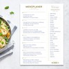 Menu Planner with Grocery List - Meal Planner - Minimalist
