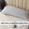 WhatsBedding Memory Foam Body Pillow with 100% Cotton Jersey Knitted