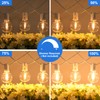 100ft 2-Pack Outdoor G40 LED Globe String Lights Dimmable Shatterproof