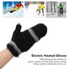 Electric USB Heated Gloves Double Side Heating Keep Warm Fingerless