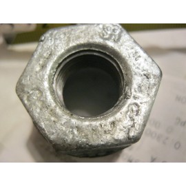 REPUBLIC  New Hex Bushing Pipe Reducer 1" x 3/8" Galvanized Iron NPT