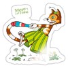 Spreadshirt Pettersson And Findus Cat Albert Herum Sticker 10 x