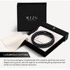 RTZN® Black Leather Bracelet for Men – Premium Artisan Handcrafted