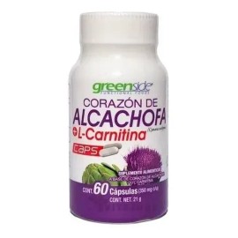 Corazon De Alcachofa Y L Carnitina 60 Cap Para Bajar De Peso Sabor Neutro