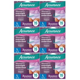 Assurance 96 Ct Assurance Incontinence & Postpartum Women Overnight Underwear Max Size L
