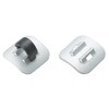 Jagwire 4 x Alloy Stick-on Cable Guide Silver/Black, Alloy Stick-On,