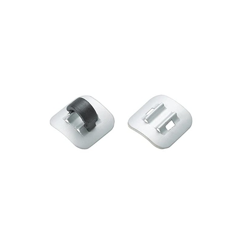 Jagwire 4 x Alloy Stick-on Cable Guide Silver/Black, Alloy Stick-On,