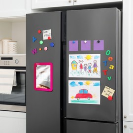 Playbees Magnetic Locker Mirror - Pink - Ideal for School Locker, Bathroom, Refrigerator, Office Cabinet, Workshop Toolbox, Home Use, Locker Accessory - 5" x 7"