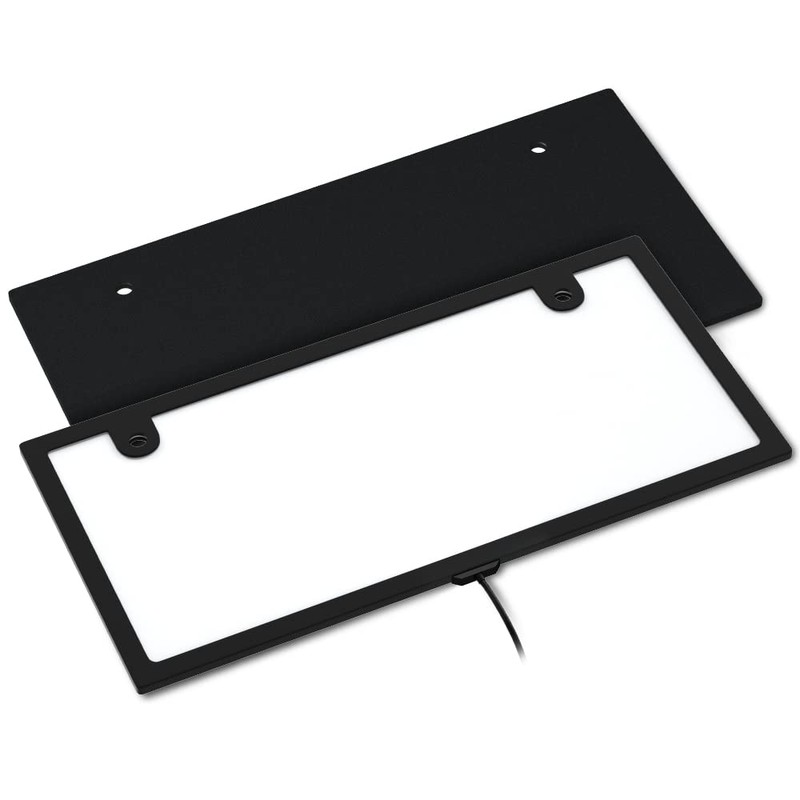 Illuminated LED License Plate POOPEE Full Surface Light Ultra High