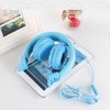 3.5mm Wired Headset with Mic Stereo Foldable Adjustable Headband Inline
