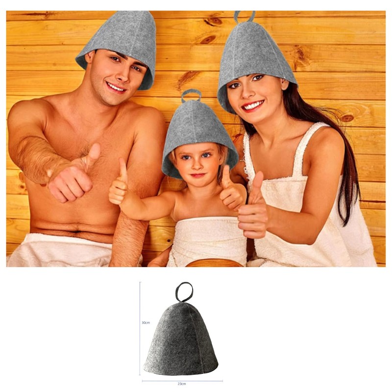 Mirhua Sauna Hat, Shower Cap, Bath Accessories, For Saunas, Steam