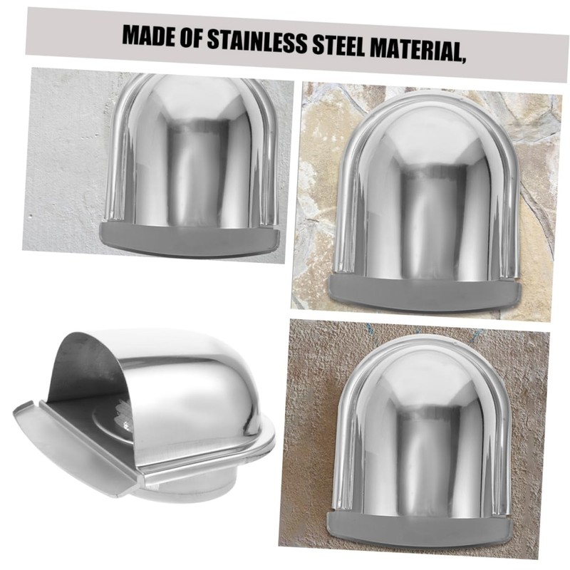 TEHAUX Stainless Steel U Shape Exhaust Vent Cover Wall Mounted