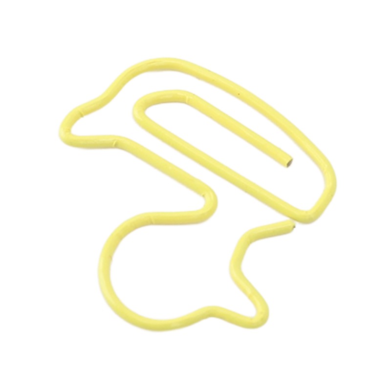 100pcs Paper Clips Cute Duck Shaped Decorative Metal Paperclips with