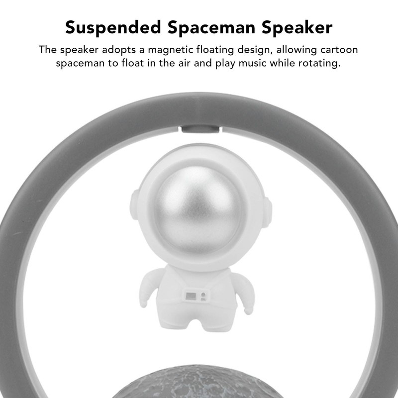 Magnetic Floating Speaker Suspended Spaceman RGB Light Speaker Bluetooth Wireless