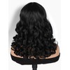 FANCEE Loose Wavy Wigs Bouncy Short Curly Bob Wig with