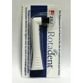 1 Rotadent Rota Dent Brush Head Flat Hollow Zila