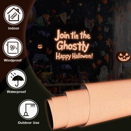 WRAPXPERT Reflective Vinyl Permanent Orange, 12" x5ft for Cricut, Mailbox Numbers, Cars, Trucks, Motorcycles, Bikes, Helmets