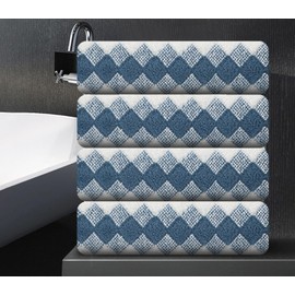 MAGGEA 4 Piece Bath Towel Oversized Bath Sheet 35"x70" Bathroom Towel Extra Large Bath Towel Set Soft Highly Absorbent Quick Dry Premium Bath Towel for Bathroom Hotel 600GSM Shower Towel Spa,Blue