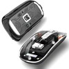Mouse Inalámbrico Transparente, Mouse Inalámbrico Recargable con Receptor USB, mouse
